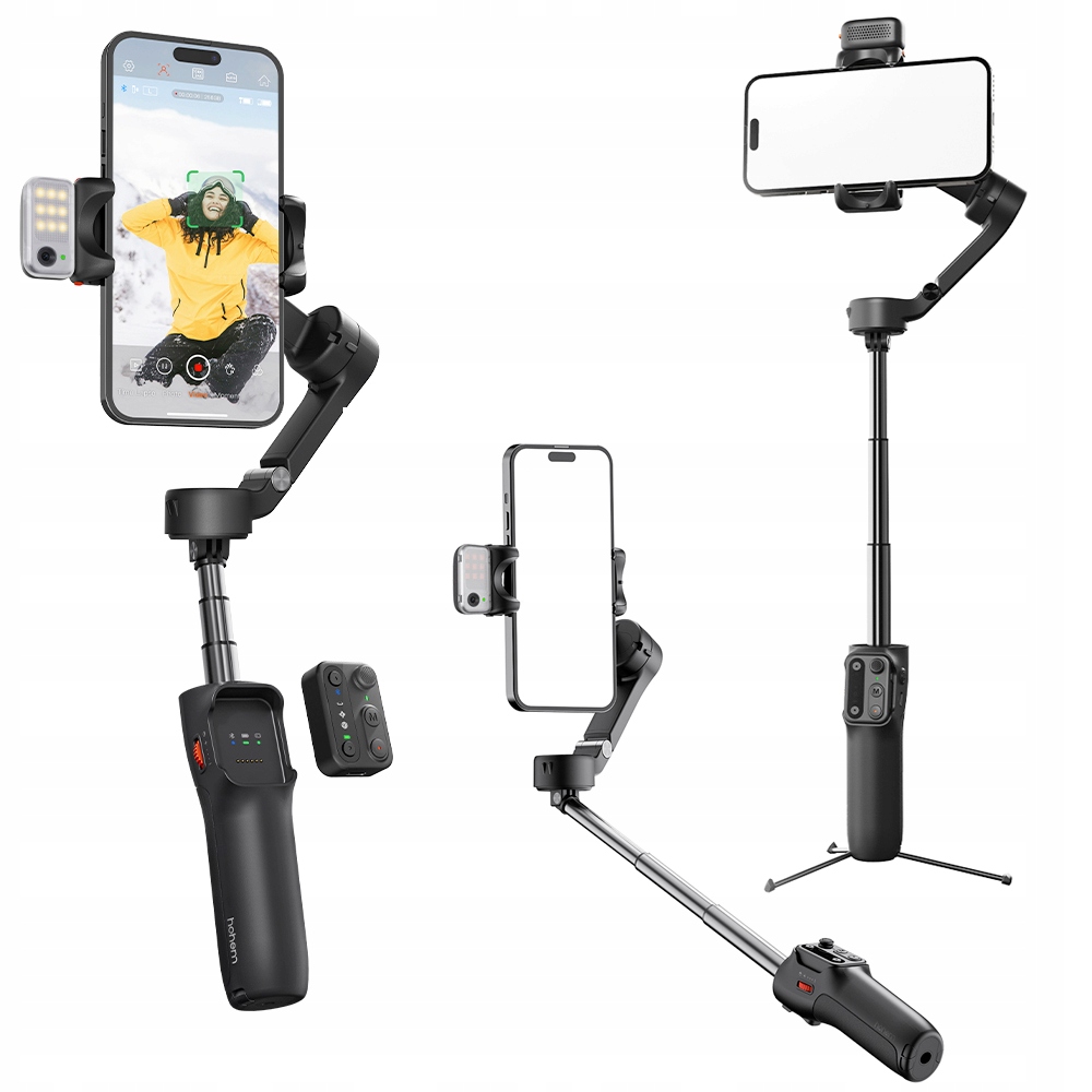 Gimbal Stabilizátor Hohem iSteady V3 Led lampa Dálkové ovládání Selfie Stick Telefon