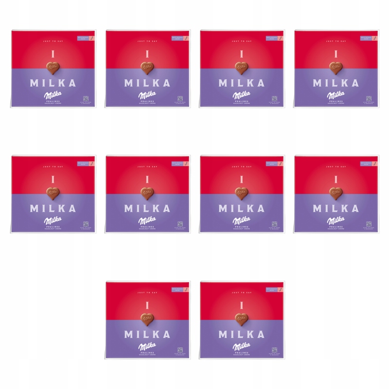 I love Milka hazelnuts 110g X10