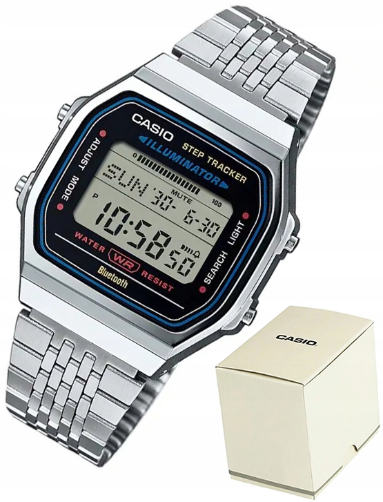 Hodinky Casio ABL-100WE-1AEF Bluetooth Krokoměr Vintage Retro