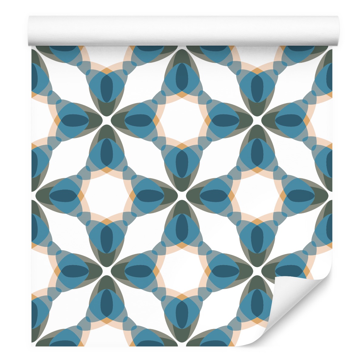 Tapeta do ložnice Abstraktní květiny Tvary