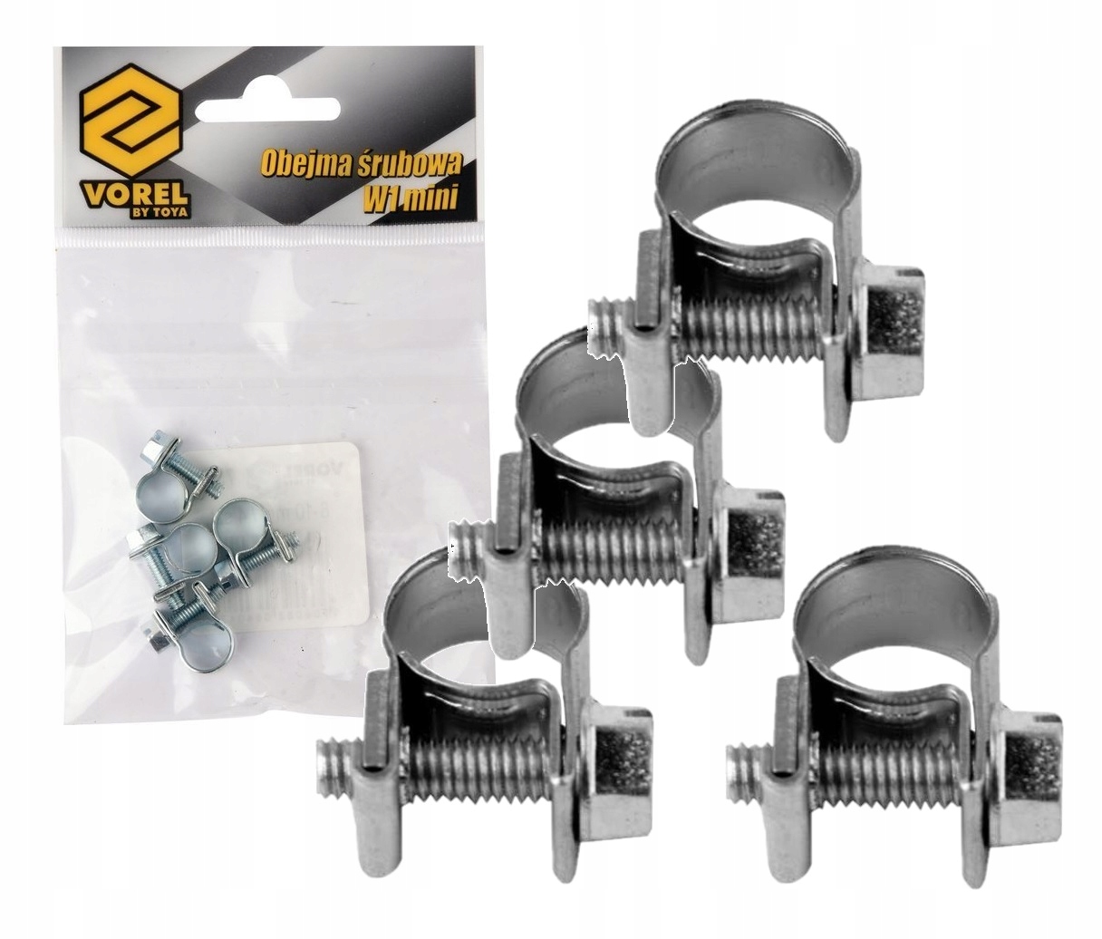 

Opaska Obejma Zaciskowa Śrubowa 8-10mm 4 Szt 73780