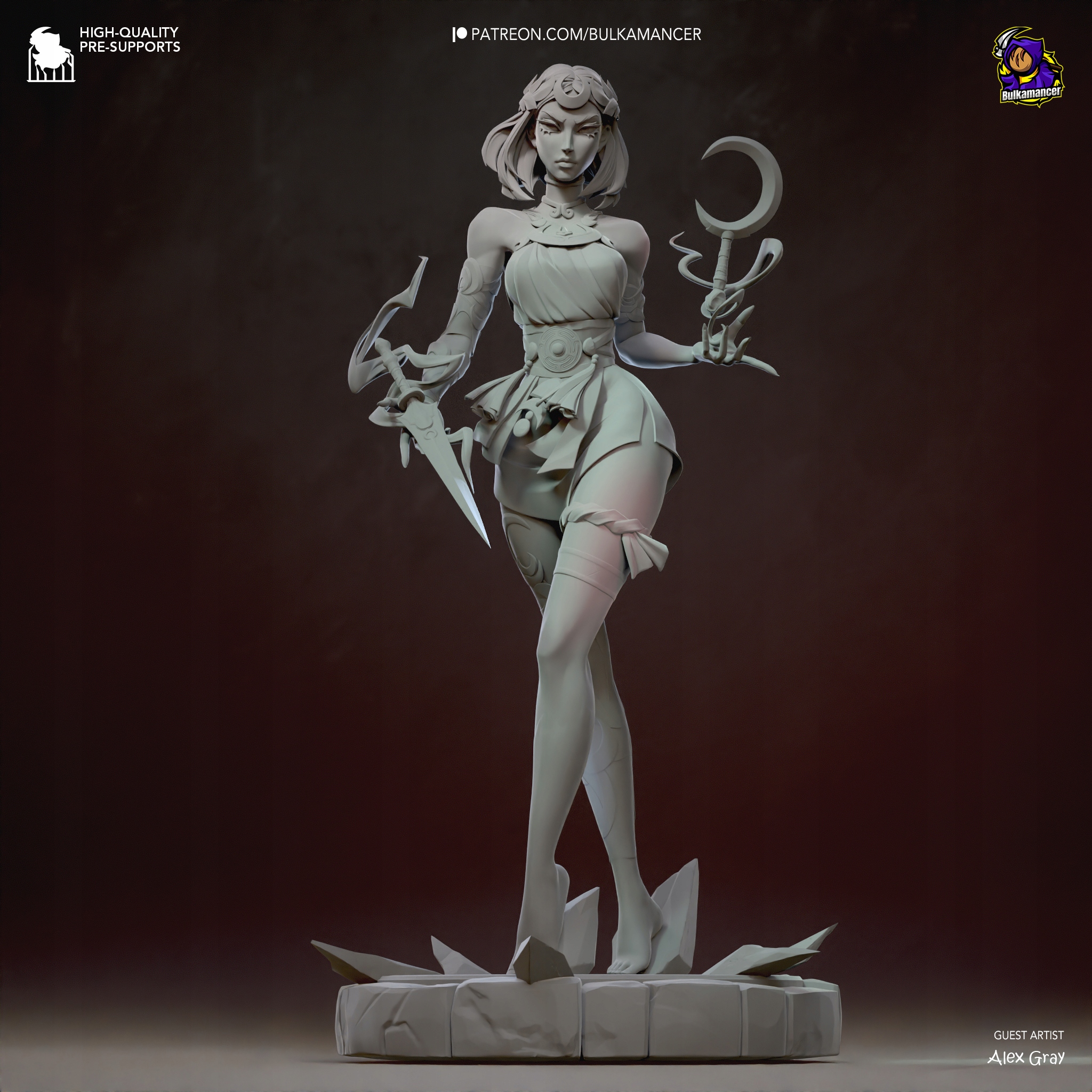 Figurka Melinoe Hades 2 Bulkamancer 3D tisk 14K Dárek