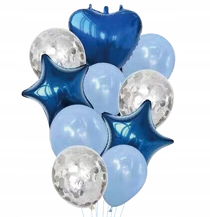 

Balony z konfetti na roczek baby shower chrzest