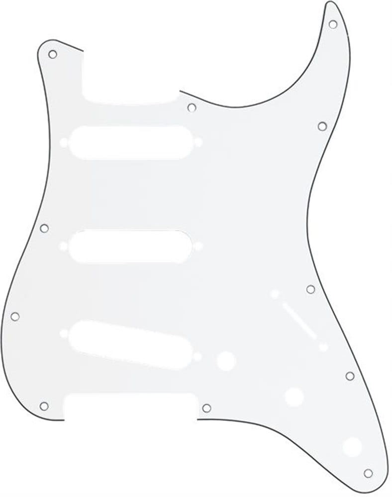 Fender 0991360000 Pickguard Strat Bílý/Černý/Bílý Sss