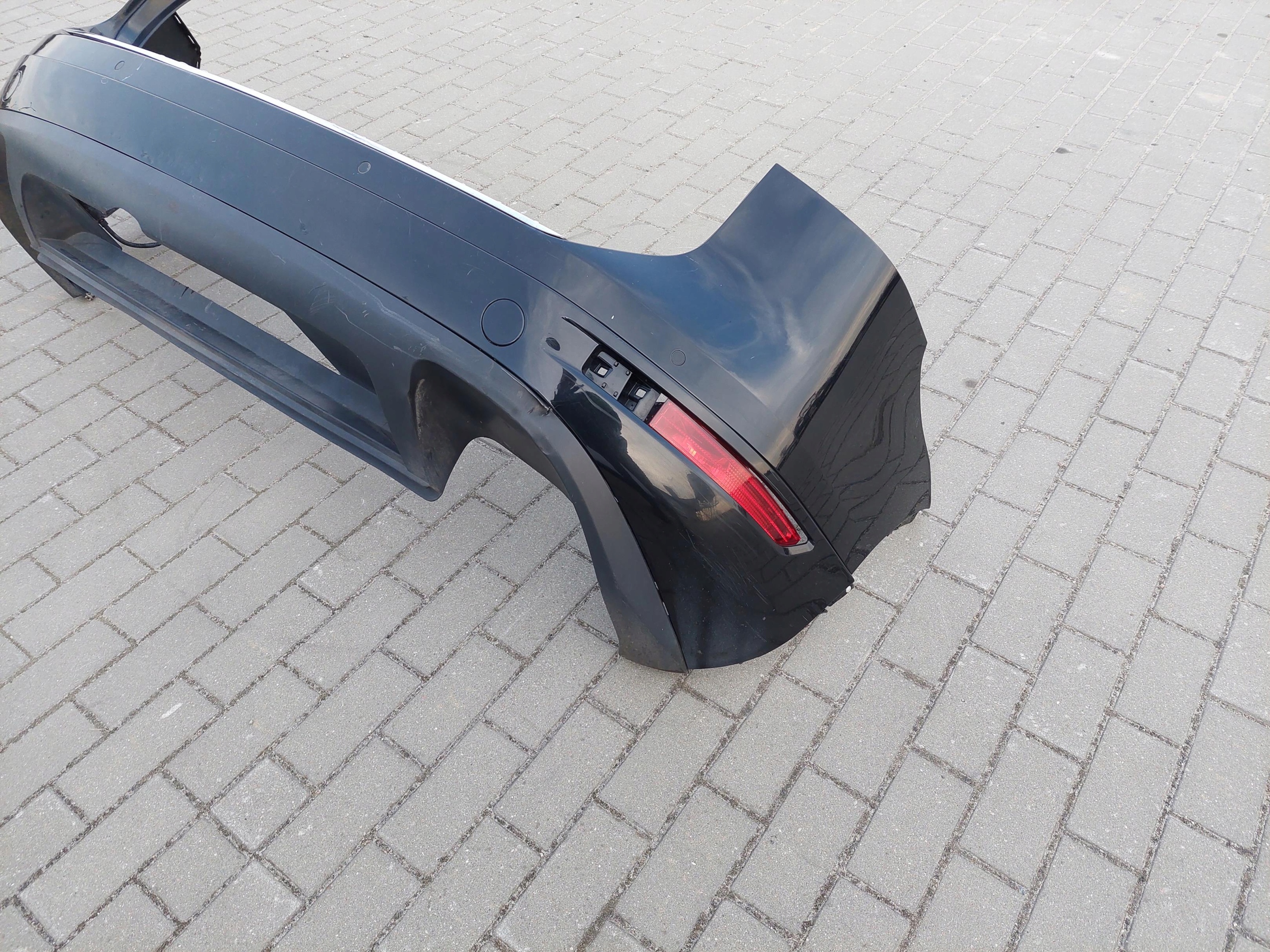 bumper rear part rear complete PDC VW TOUAREG II 2 7P 041