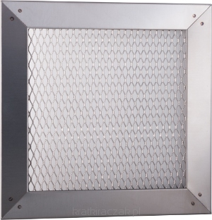 

Kratka wentylacyjna metalowa płaska siatka 140x140