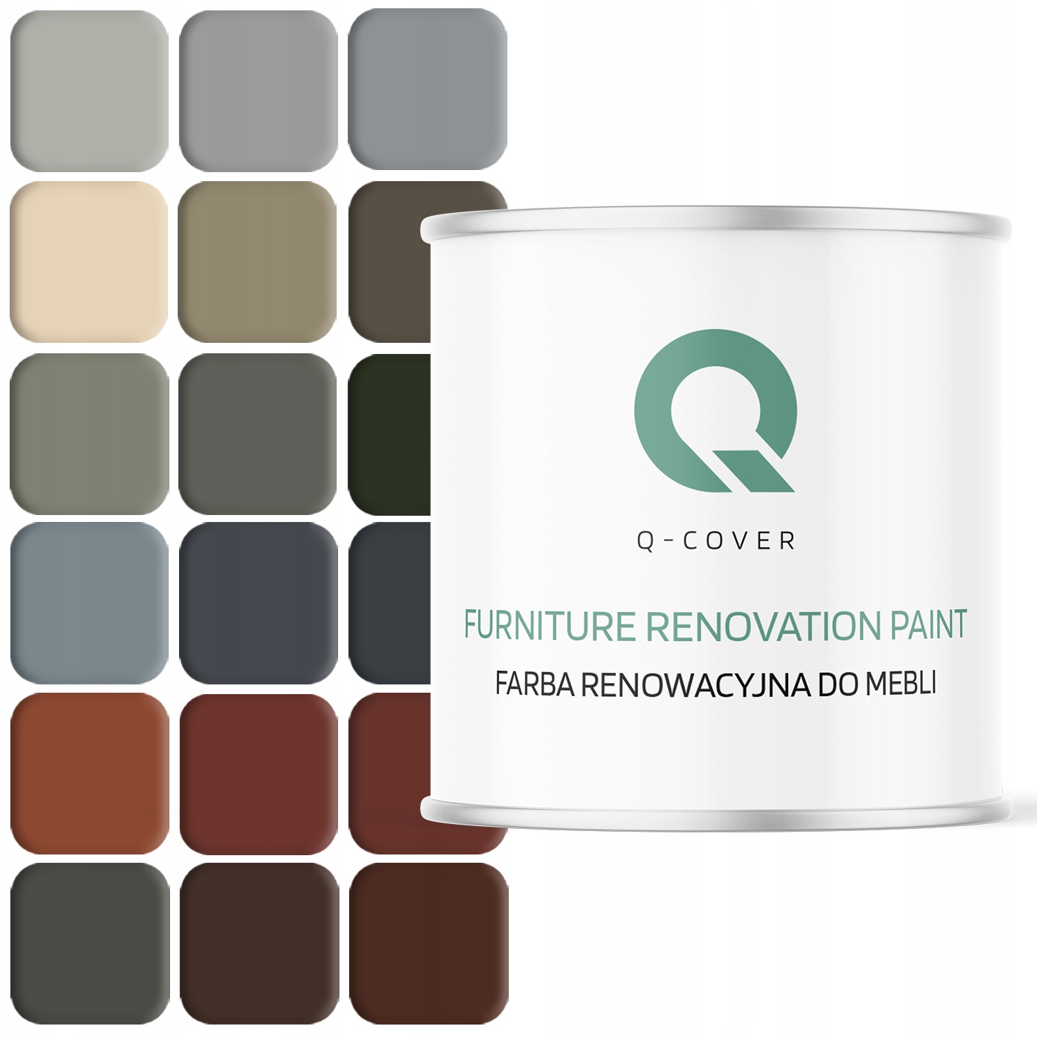 Farba Na Kuchynský Nábytok 2,5 L Na Prednej Strane Skriniek Na Dosku, Farba 16 Farieb