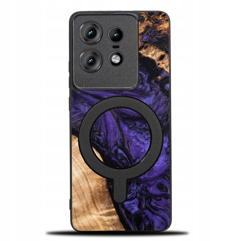 Pouzdro Bewood Unique pro Motorola Edge 50 Pro Violet s MagSafe