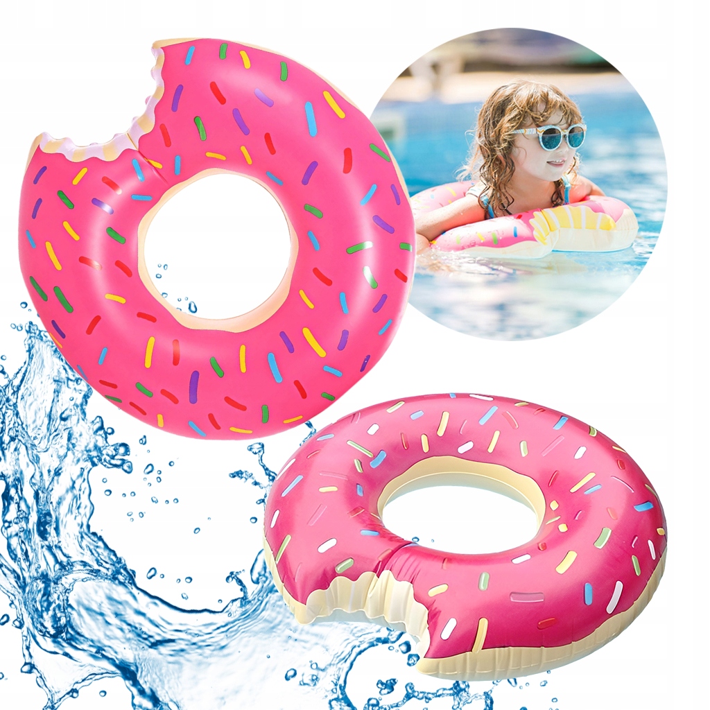 

Koło dmuchane donut dla dzieci pompowane wodne