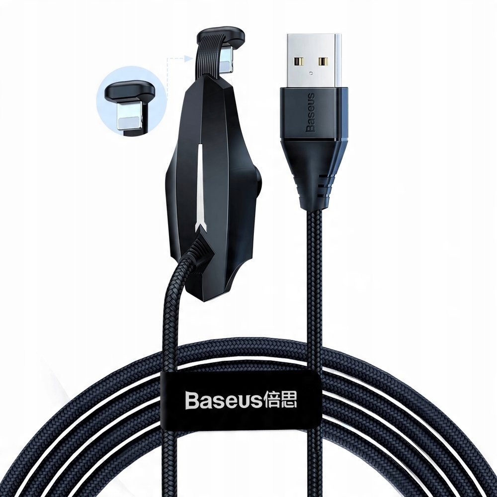 

Baseus kabel Usb / Lightning z przyssawką 2m black