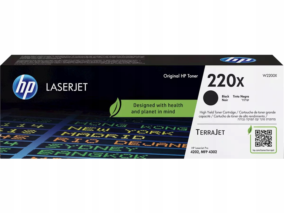 Hp W2200X, čierny toner. kazeta Hp LaserJet 220X W2200X