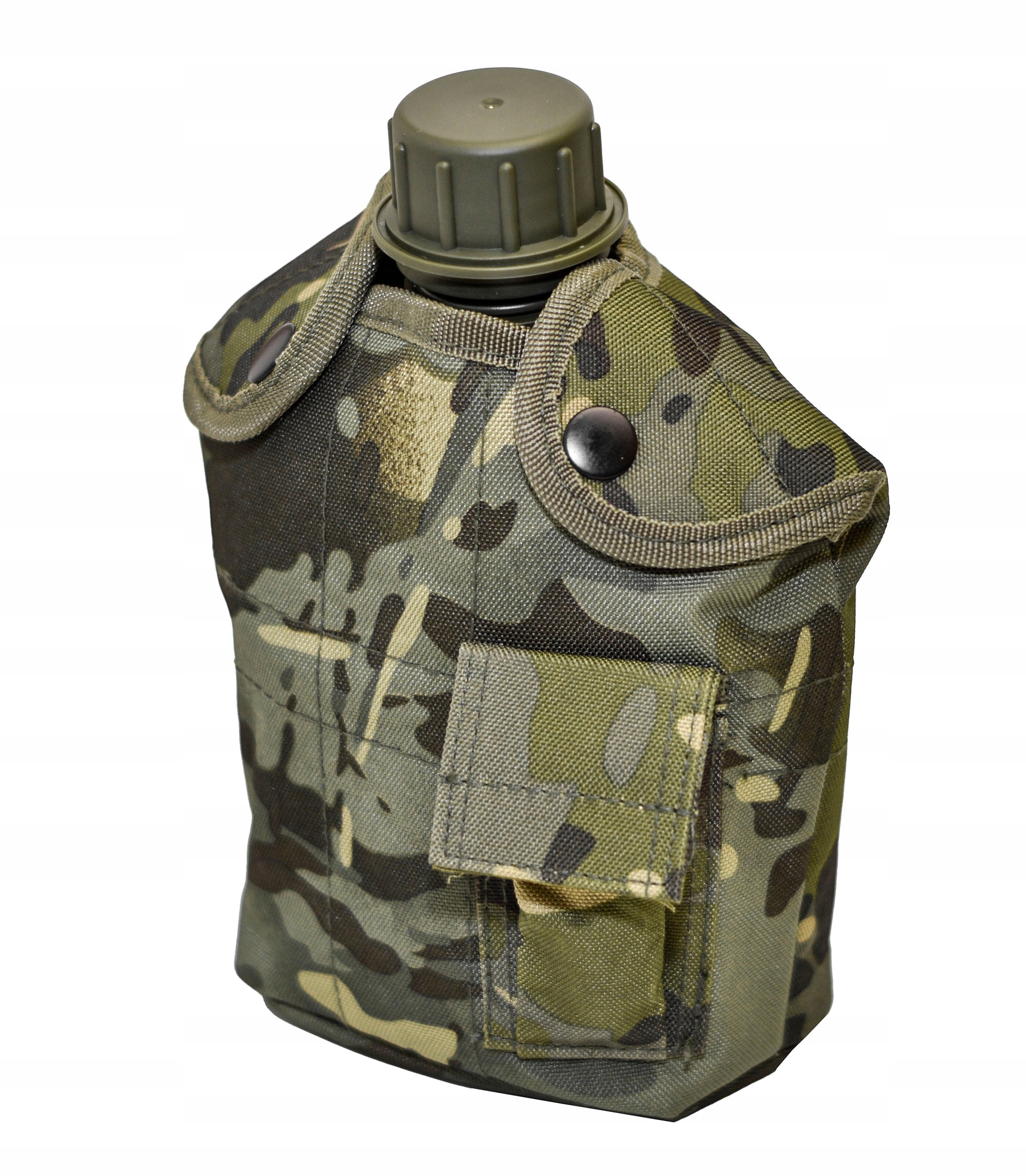 Sada Vojenská Menážka Lahev Na Pití 1 L S Pouzdro Nůž Pouzdro Maskáčový Army