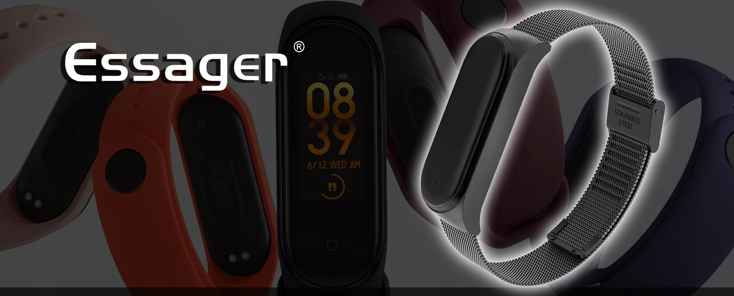 BRANSOLETKA OPASKA PASEK DO XIAOMI MI BAND 5 BLACK Producent Essager