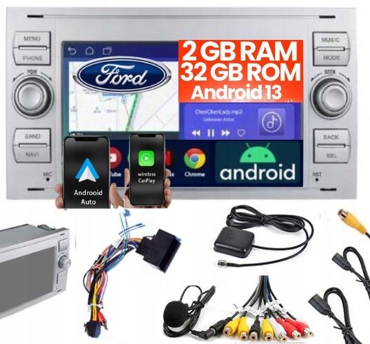 RADIO SAMOCHODOWE FORD MONDEO MK4 FOCUS MK2 MK3 GALAXY S-MAX GPS ANDROID