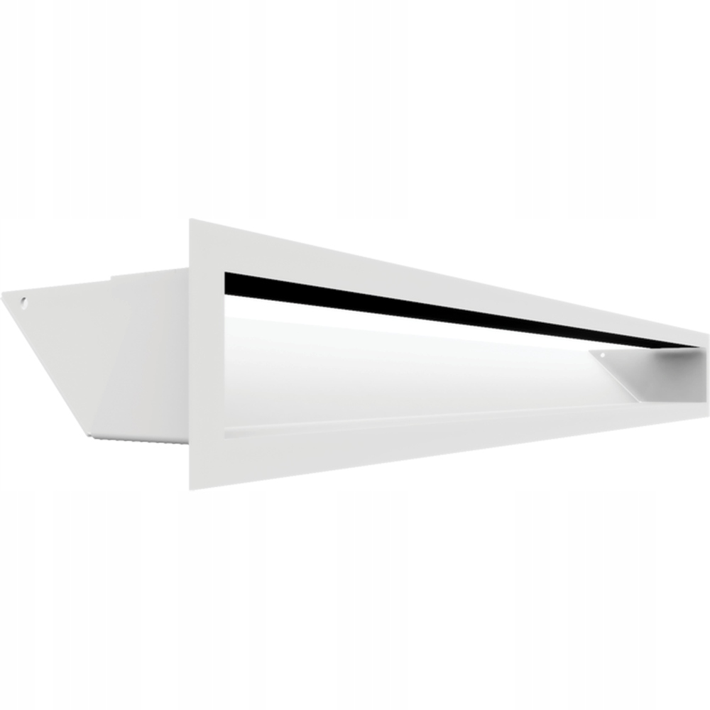 Ventilačná mriežka do krbu Kratki Luft 9x80 Odolná Biela Slim