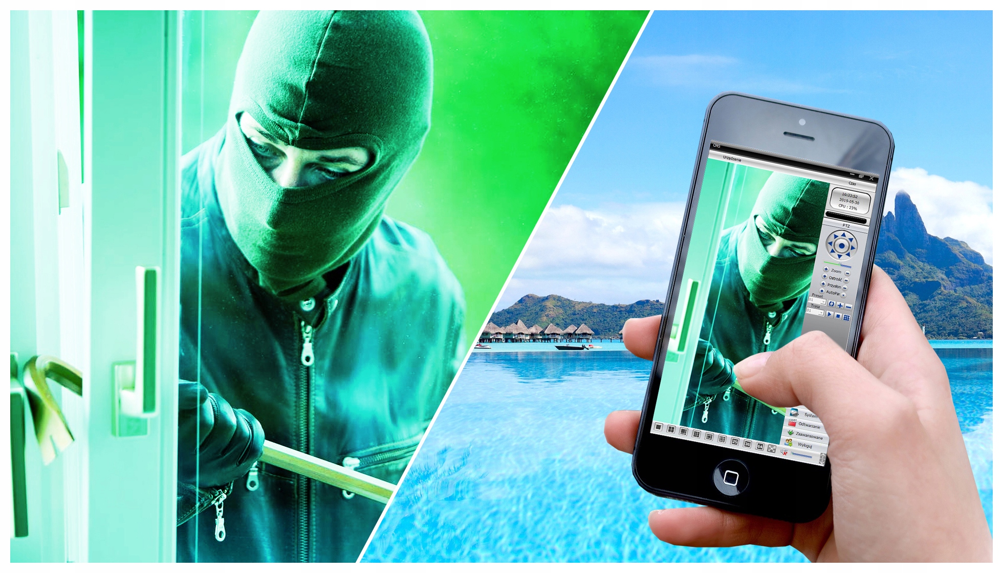 ZESTAW do monitoringu 4 kamery FULL HD dysk 1TB Maksymalna pojemność dysków 6 TB