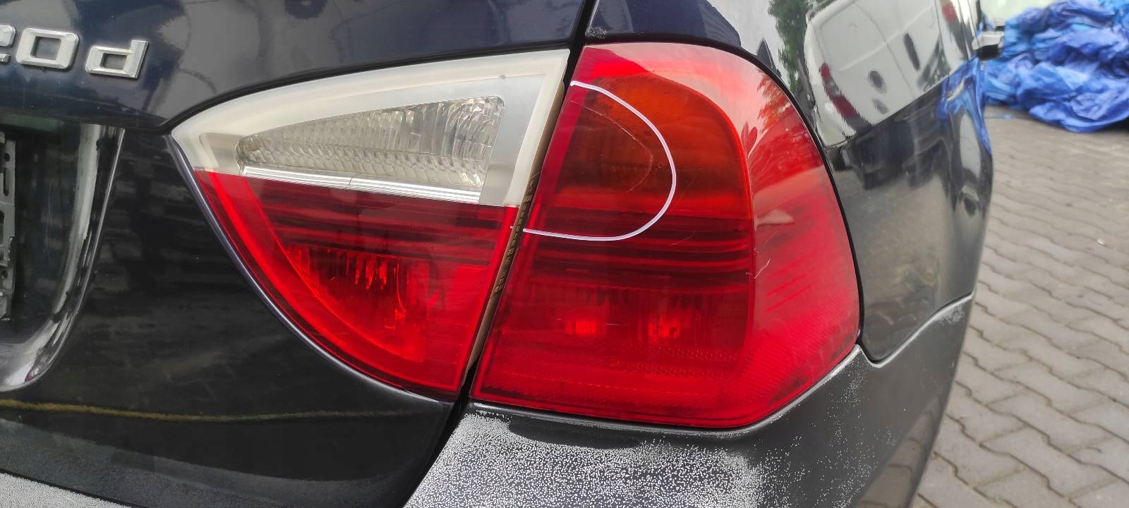 complete rear part BMW E91 320 A35/5 trunk door boot bumper rear part lights rear part