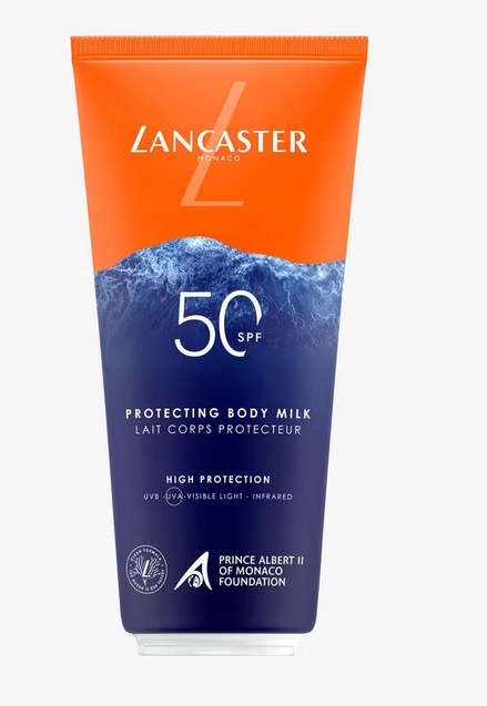 Lancaster ochranné tělové mléko Spf 50, 200 ml