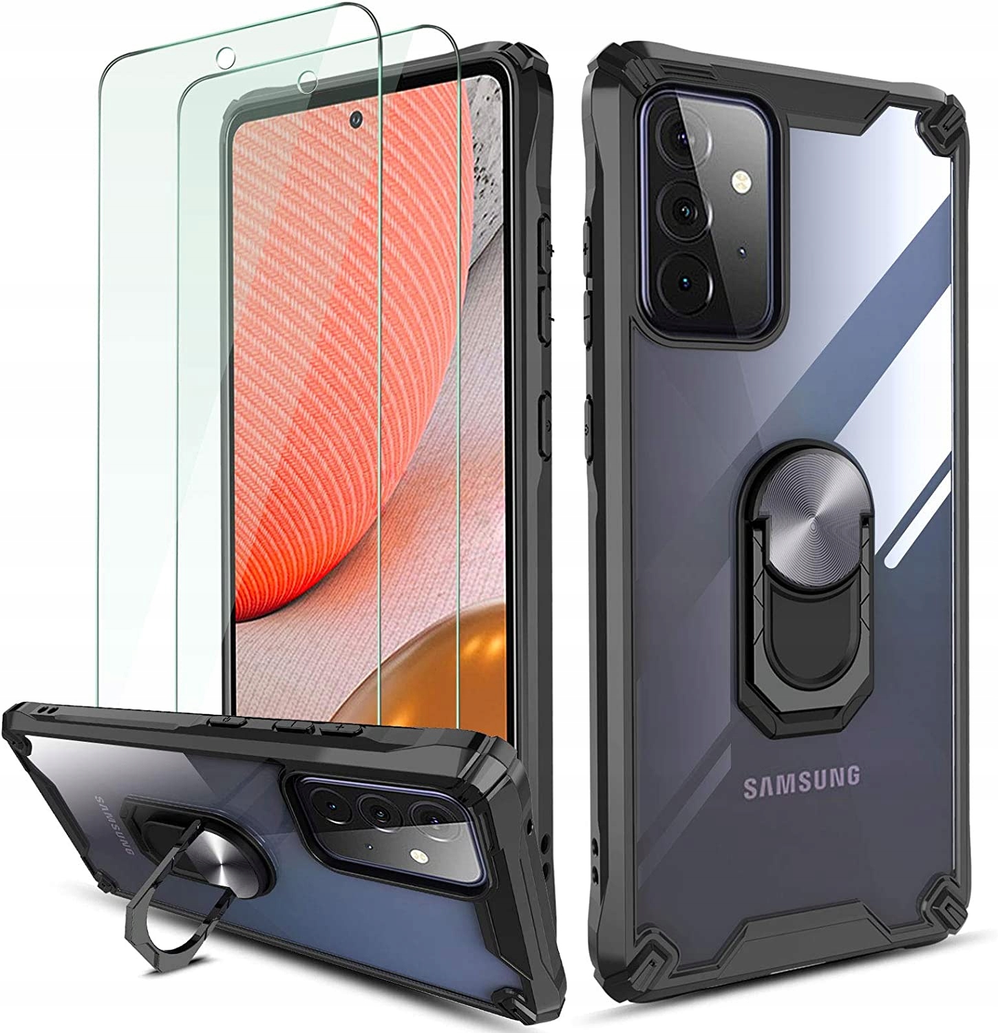 

Etui Silikonowe Samsung Galaxy A72 Szkło Hartowane