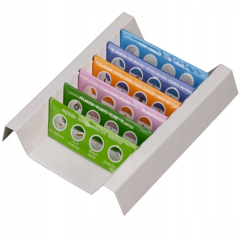 Preparaty mikroskopowe JUNIOR zestaw startowy, 6 preparatów (24 sztuki) Materiał plastik