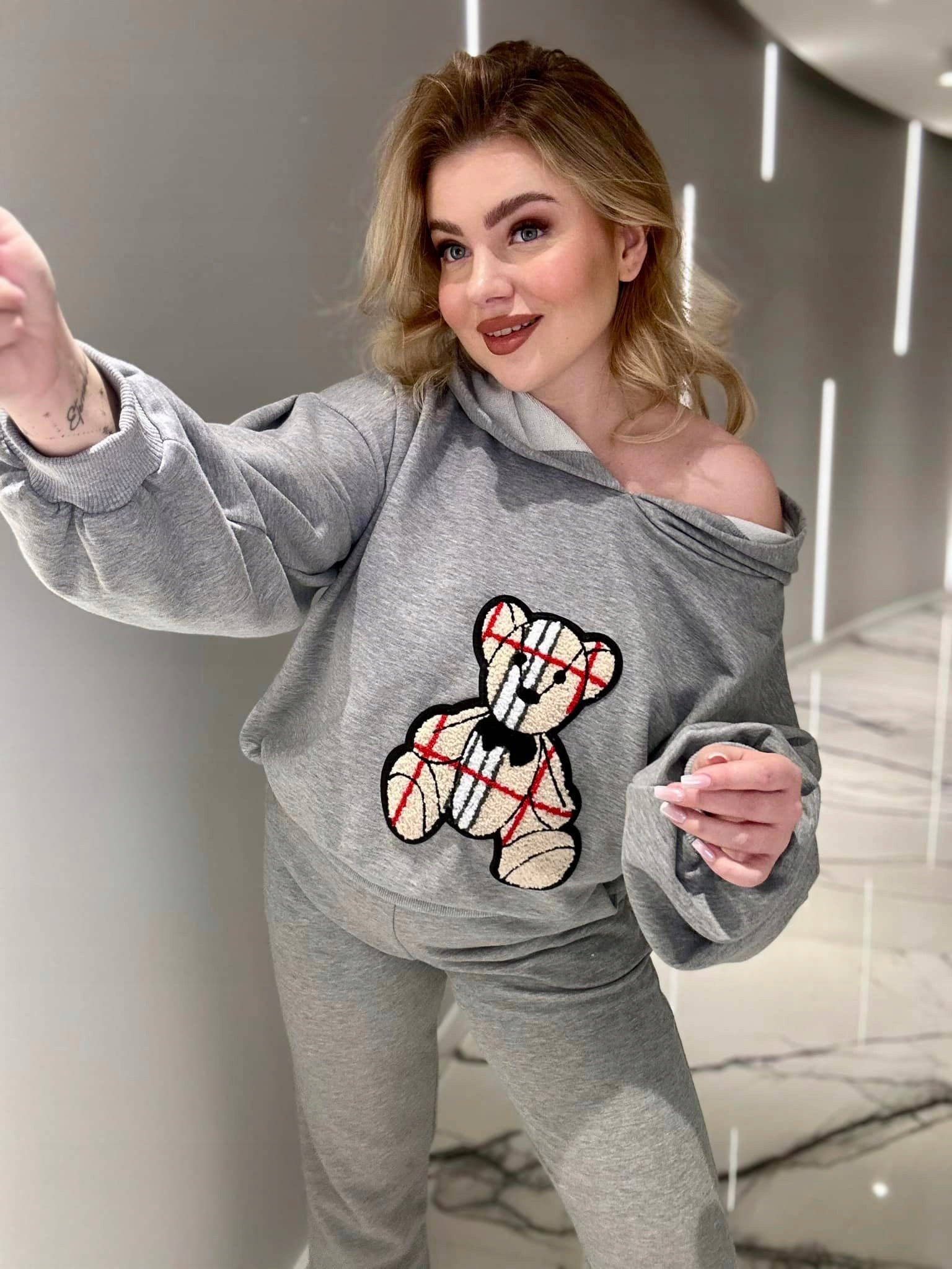 KOMPLET DRESOWY MIŚ CLASSIC SZARY L/XL Rozmiar L/XL