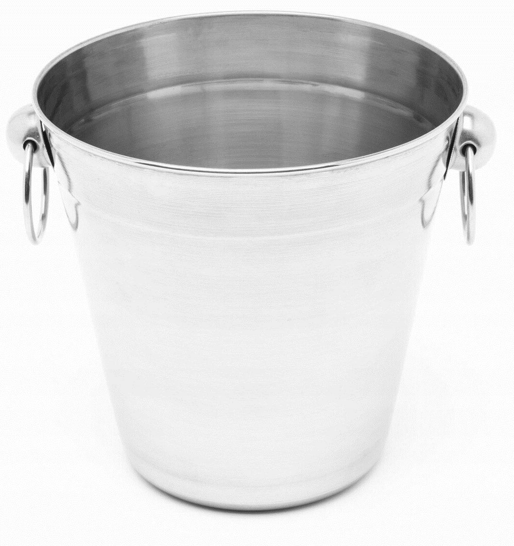 WIADERKO DO LODU Z UCHWYTAMI 1L STAL NIERDZEWNA