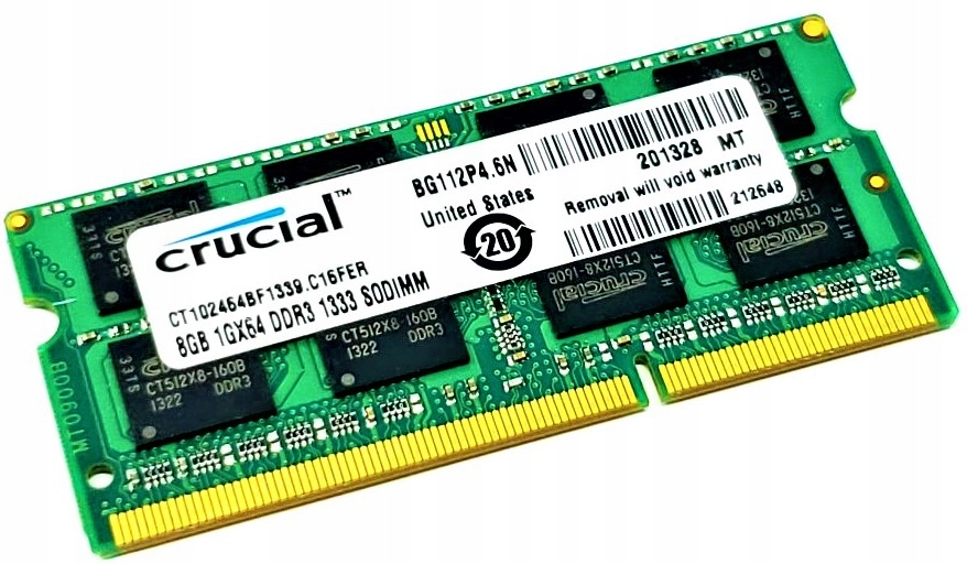Pamięć Ram 8GB DDR3 Sodimm PC3 10600S 1333MHz