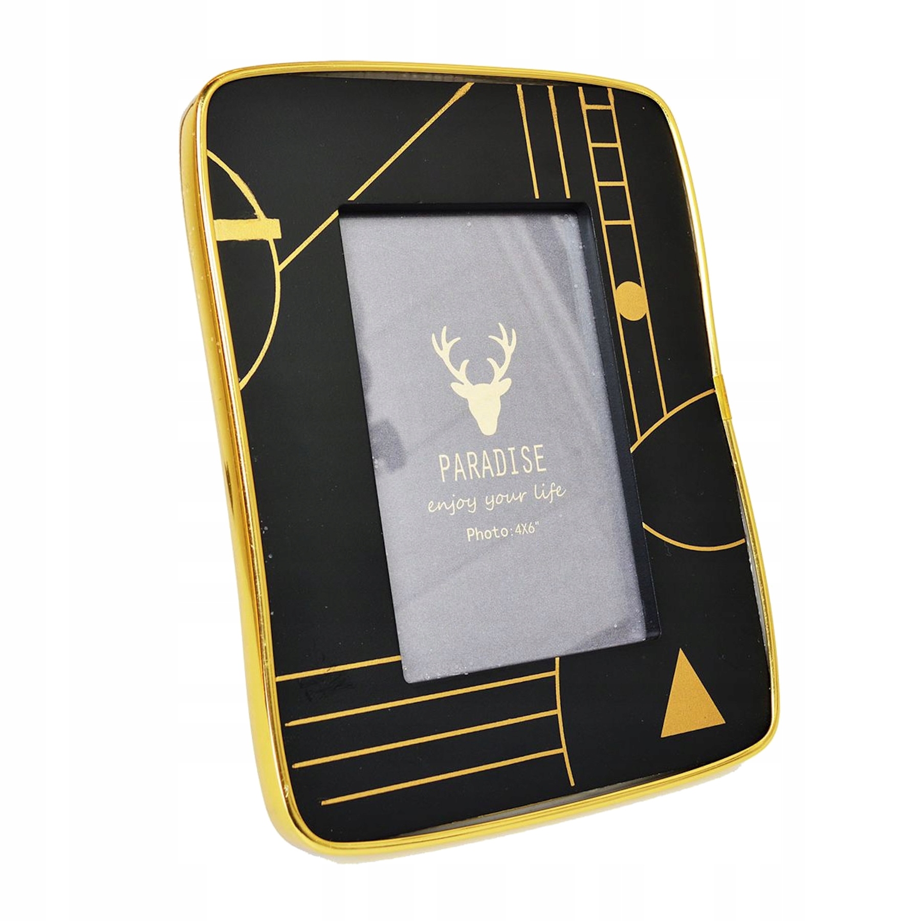 

Rama na zdjęcie na stolik czarna ozdobna duża 17cm