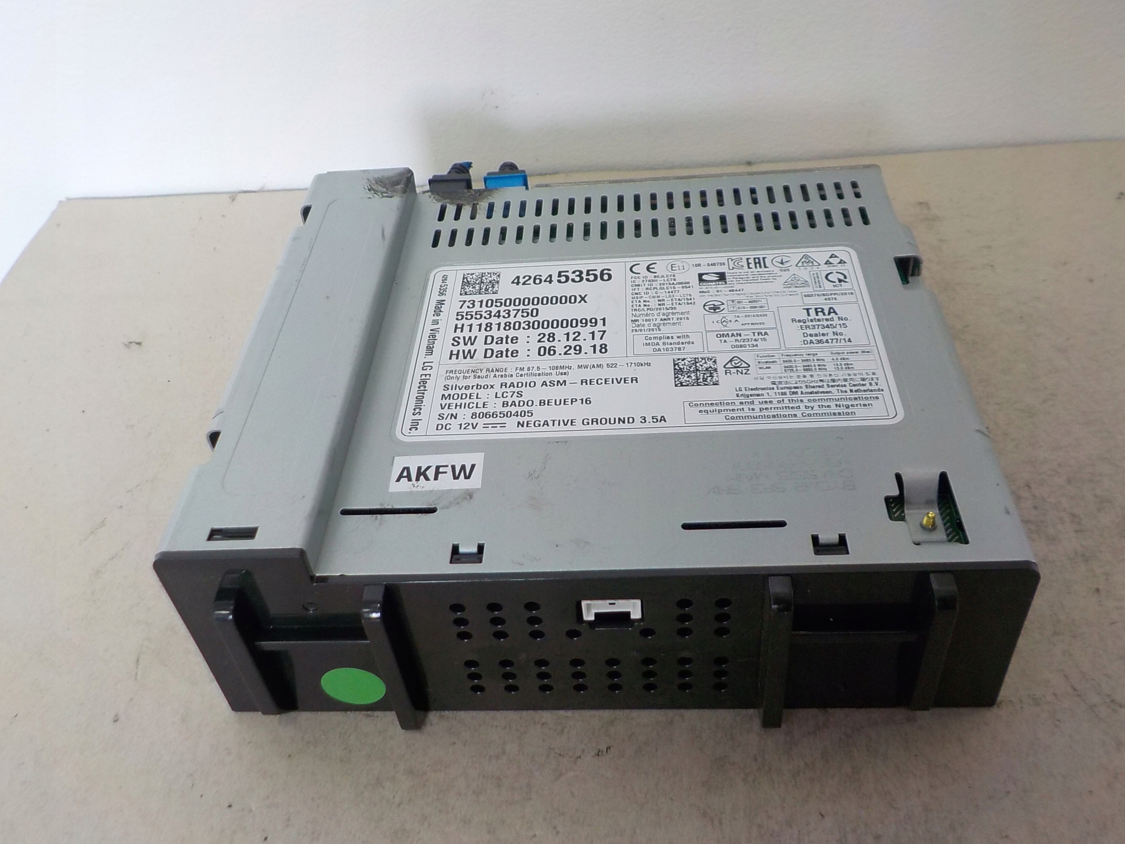 OPEL ASTRA K RADIO Navigation 42645356