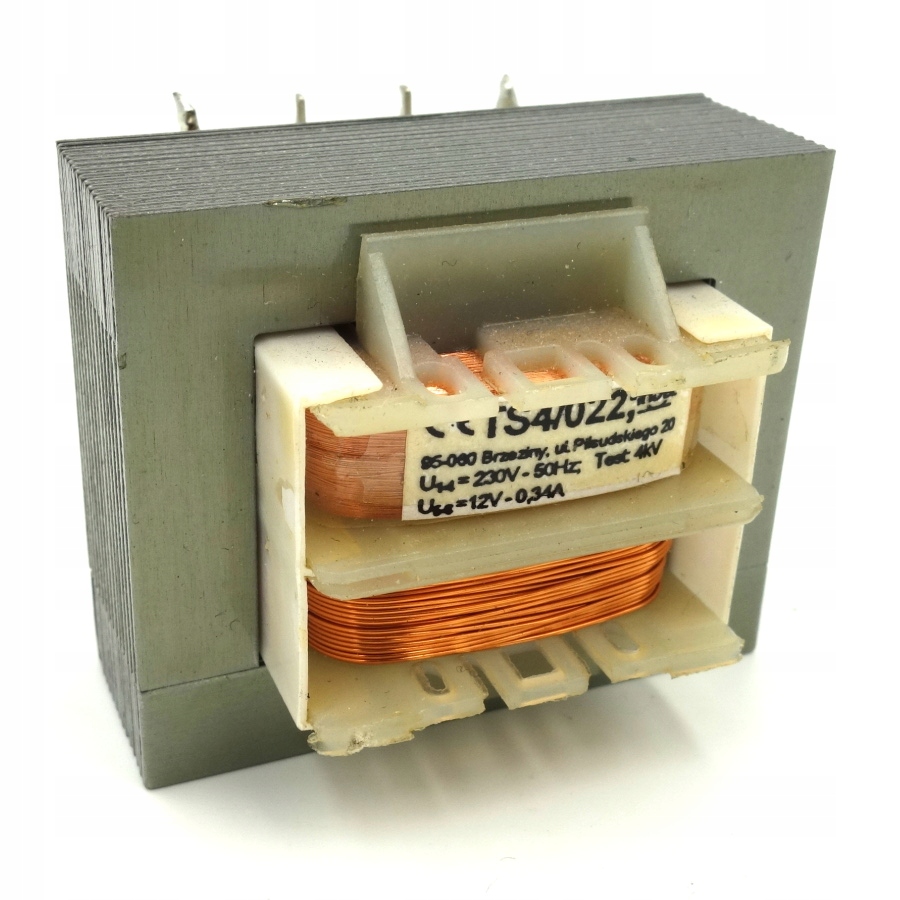 Transformator sieciowy trafo Ts 4/022 12V 0,34A Indel