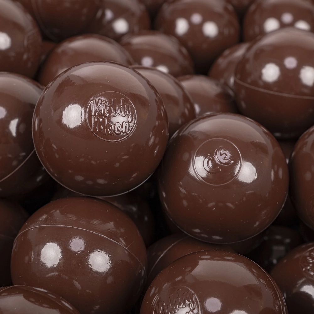 Plastikowe Kulki Piłeczki 300 szt 7 cm Brązowe do domu ogrodu przedszkola