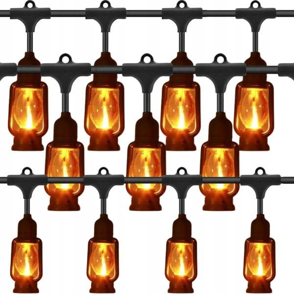 Girlanda retro ogrodowa Led 20 metrów 20 x lampion 230V IP44
