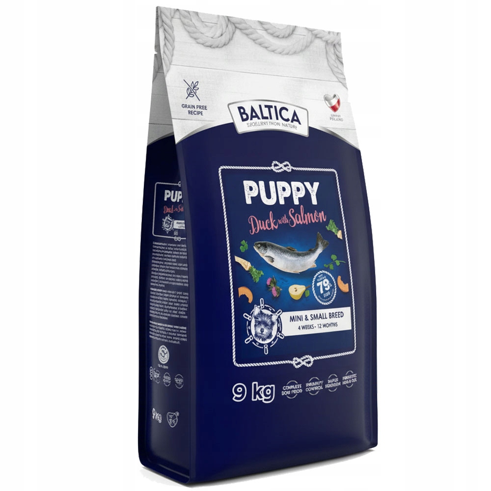 Baltica Puppy Salmon With Duck Xs/s 9KG Łosoś Dla Szczeniąt Małych Ras
