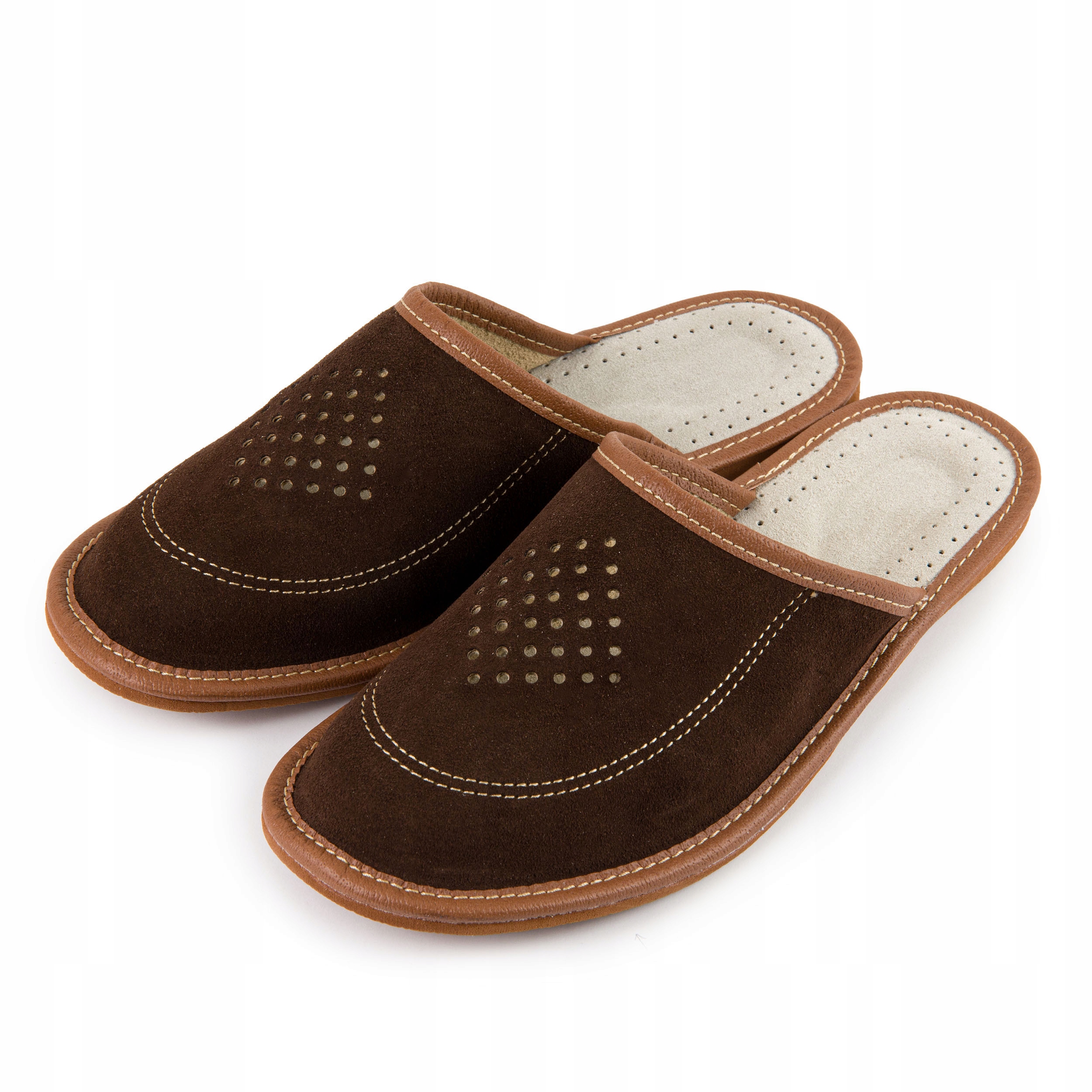 SKÓRZANE PANTOFLE MĘSKIE SKÓRA KAPCIE LACZKI CIAPY Płeć Produkt męski