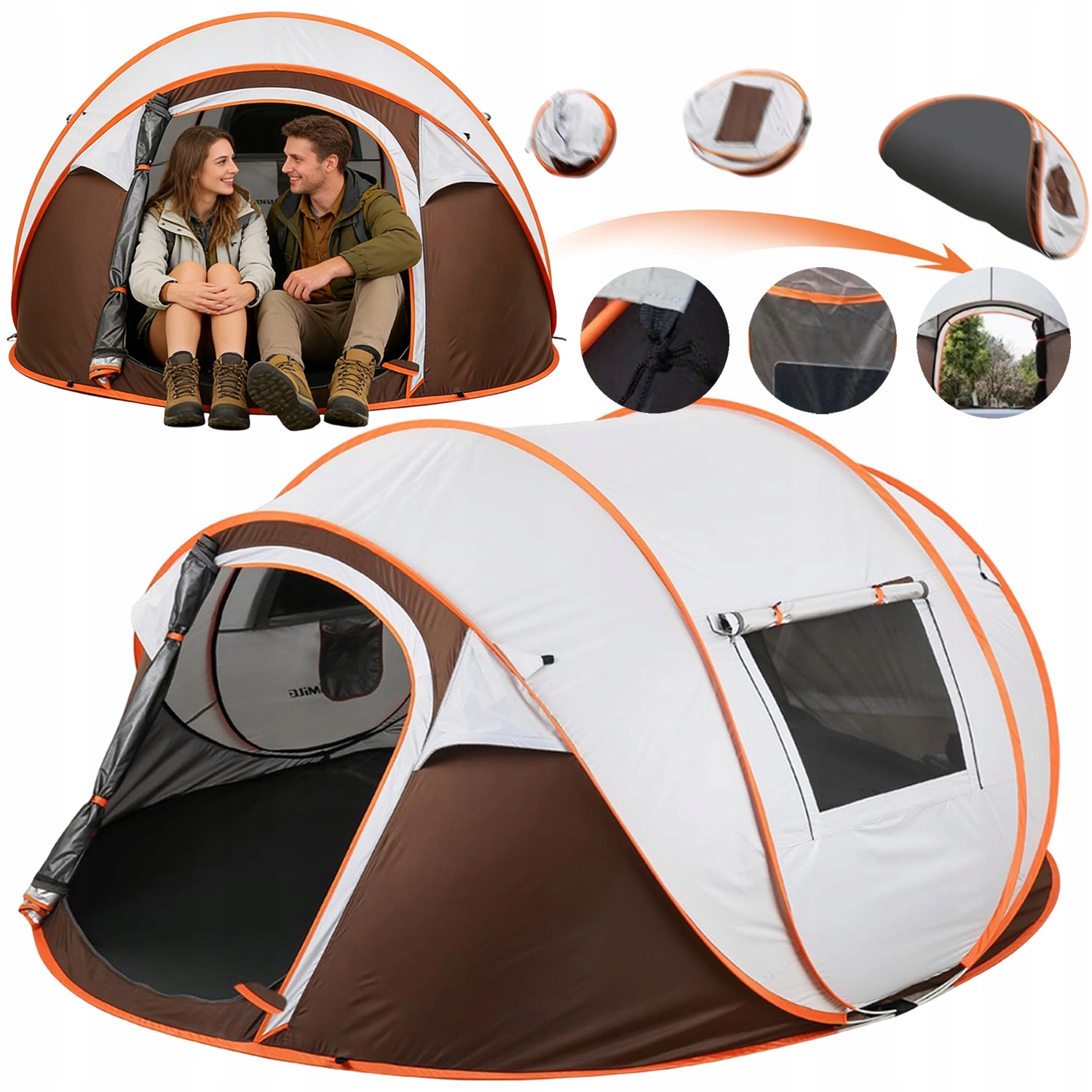 Stan Rodinný Kempingový Stan Pro 5-6 Osoby, Voděodolný, Prodyšný