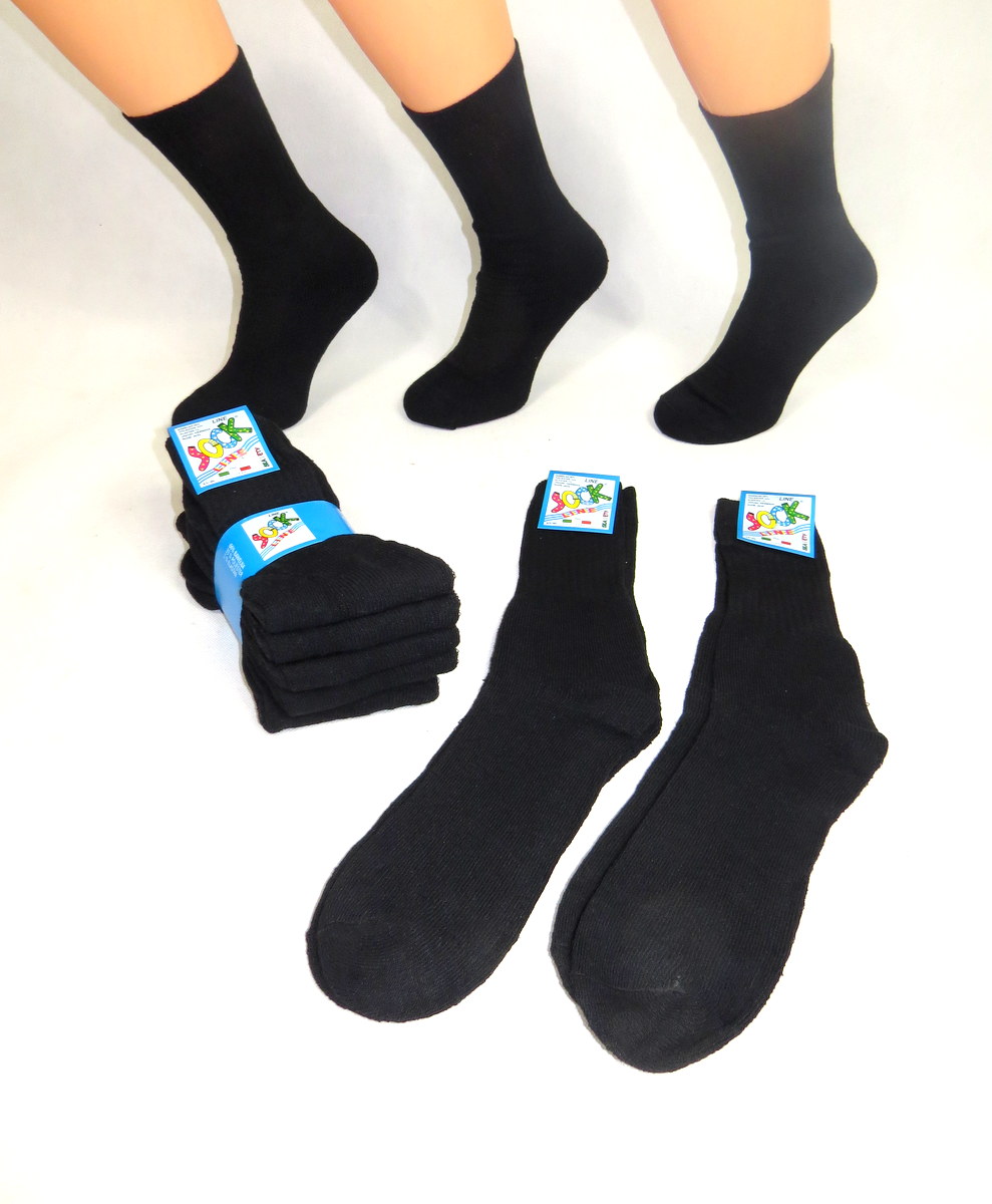 5 par skarpetki czarne KLASYCZNE BAWEŁNIANE ciepłe skarpety męskie FROTTE Nazwa koloru producenta CZARNY / BLACK