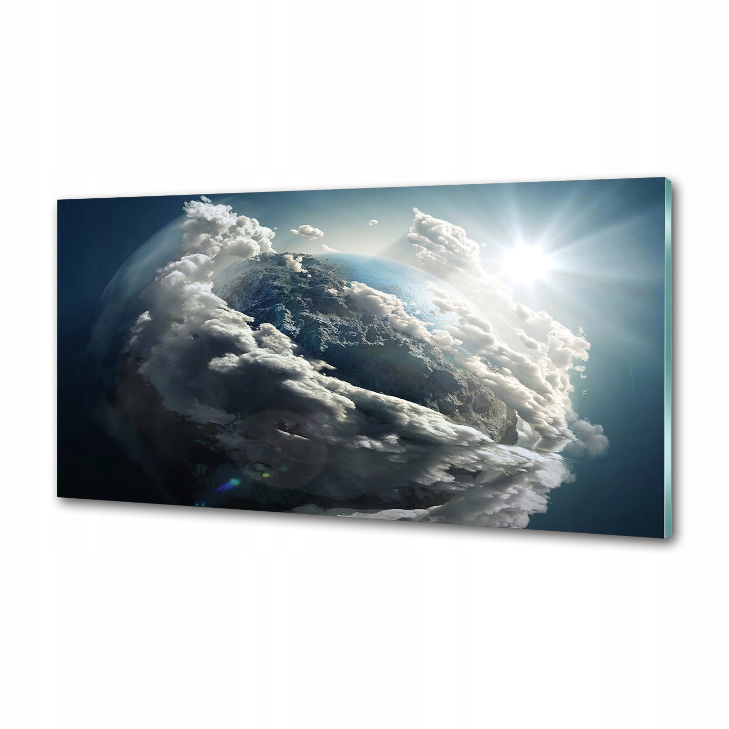 Panel do kuchyne Planeta Zem 100x50 cm Lepidlo