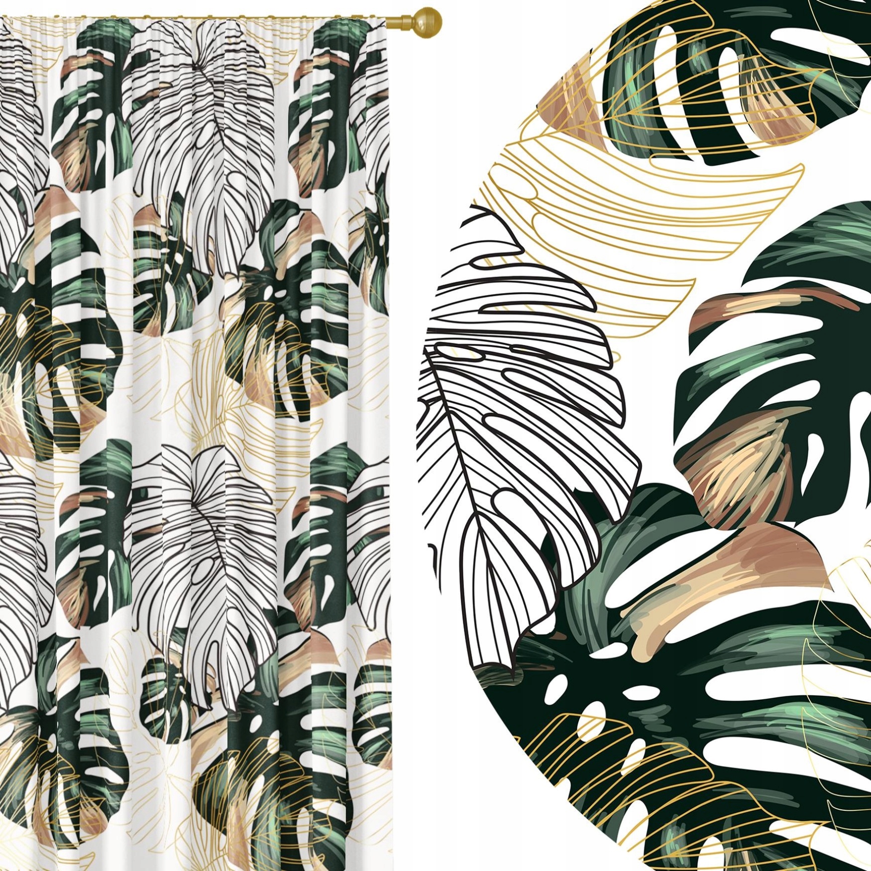 

Zasłona Gotowa 140x250 Na Taśmie Żabki