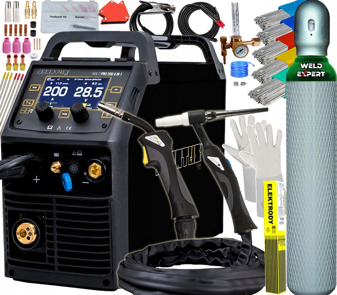Spawarka Inwertorowa Spartus Multi Pro 4W1 Mig Tig
