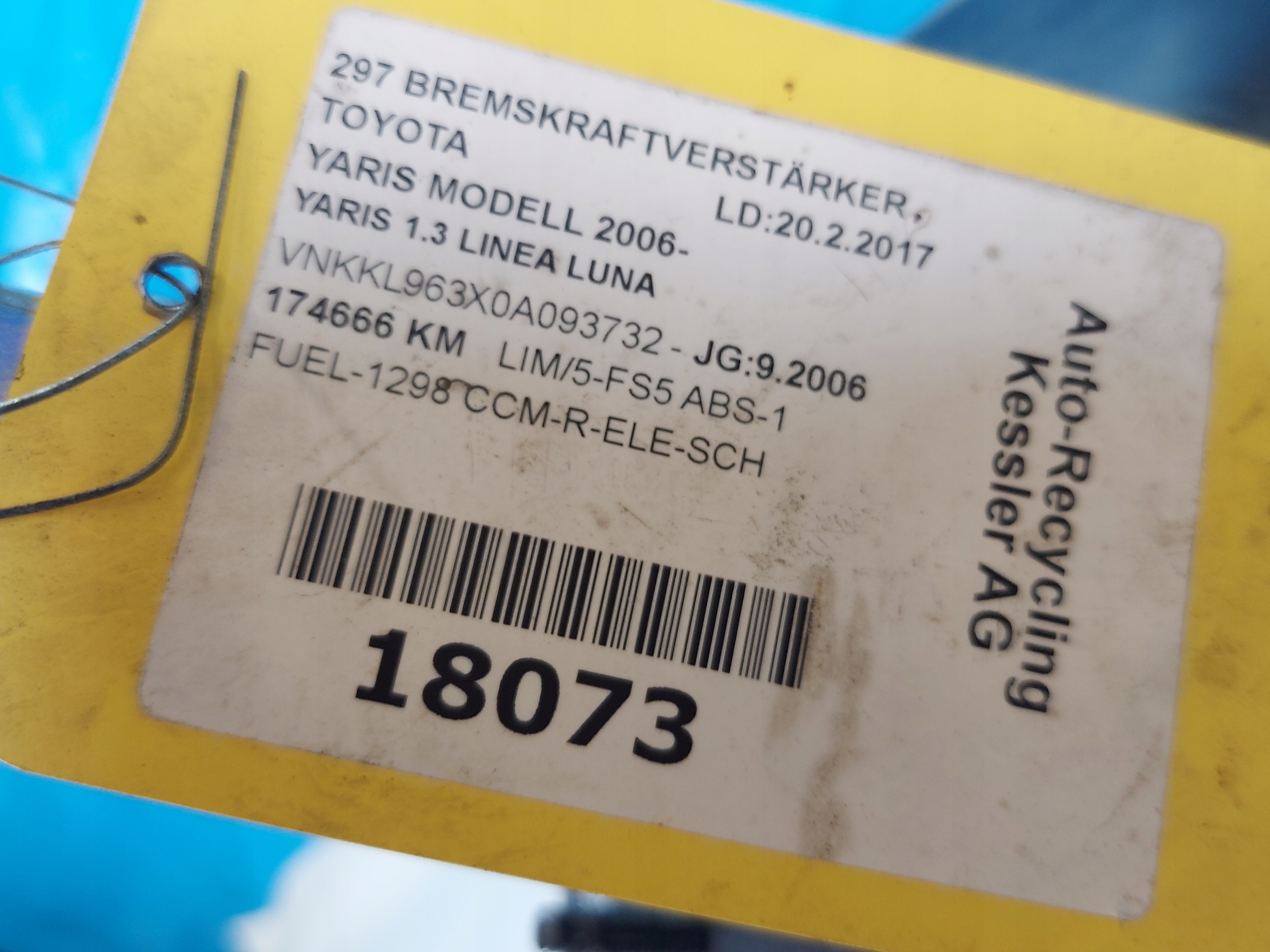 Servo Pumpe YARIS 2006R 472000D170A 1.3B