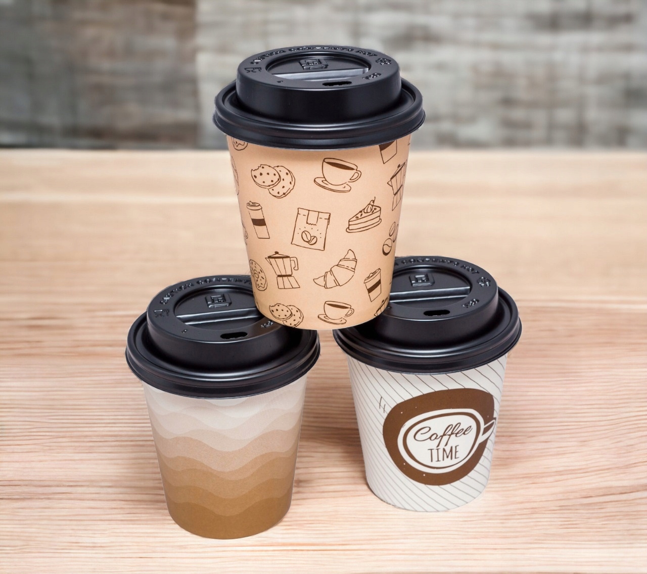 KUBKI PAPIEROWE COFFEE DO KAWY NAPOJÓW 250ml + WIECZKA JEDNORAZOWE Stan opakowania oryginalne