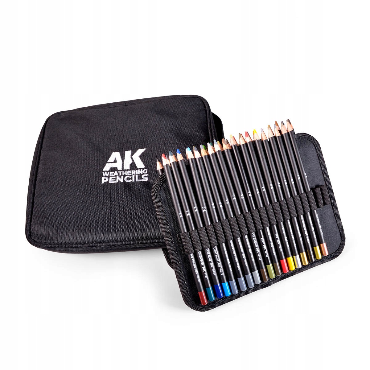 Ak Interactive 10050 Sada pastelek pro weathering V Pouzdru se zámkem