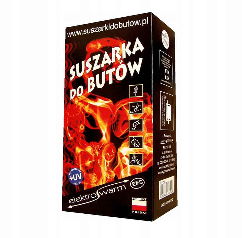 SUSZARKA BUTÓW Z NADMUCHEM I UV samochód 12V/230V Marka Elektrowarm