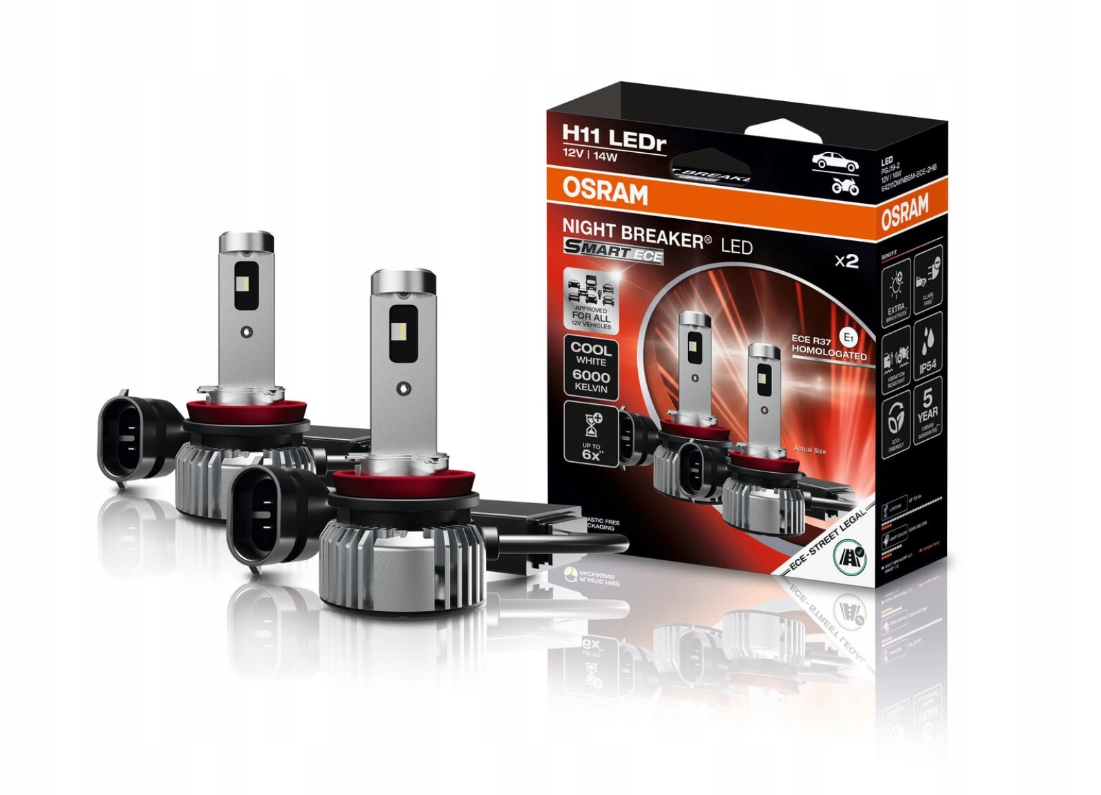 Osram Night Breaker Led Smart homologovanej Led autožiarovky H11