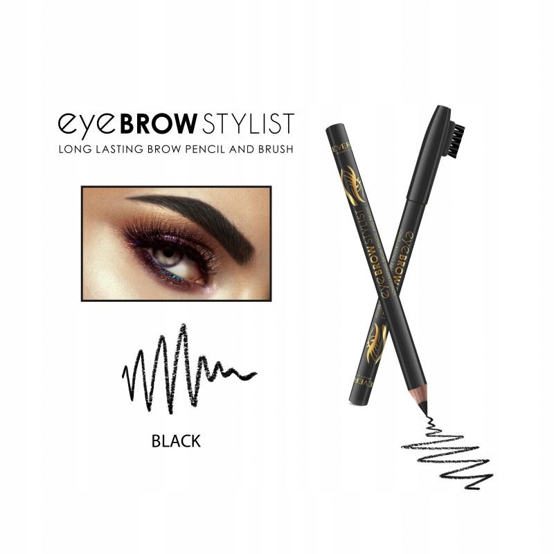 

Revers-kredka Eye Brow Stylist Czarna Ze Szczotecz