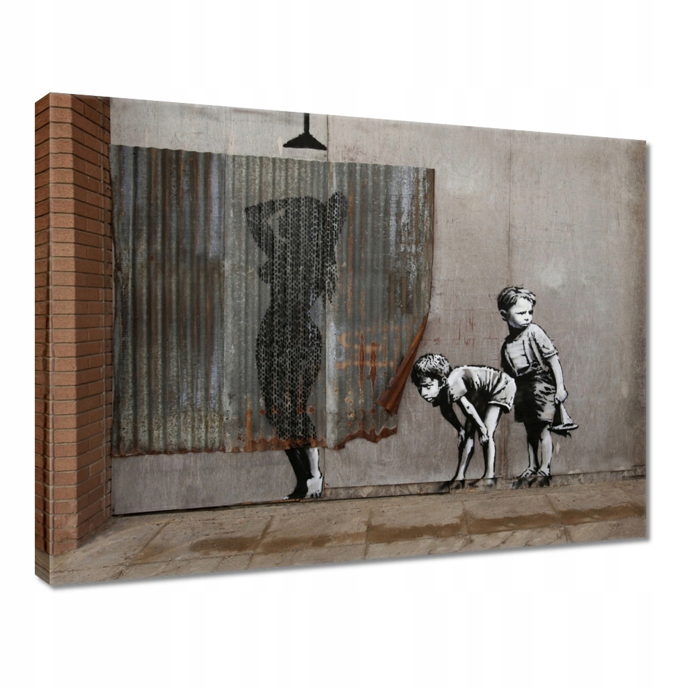 

Obraz 80x60 Banksy podglądanie