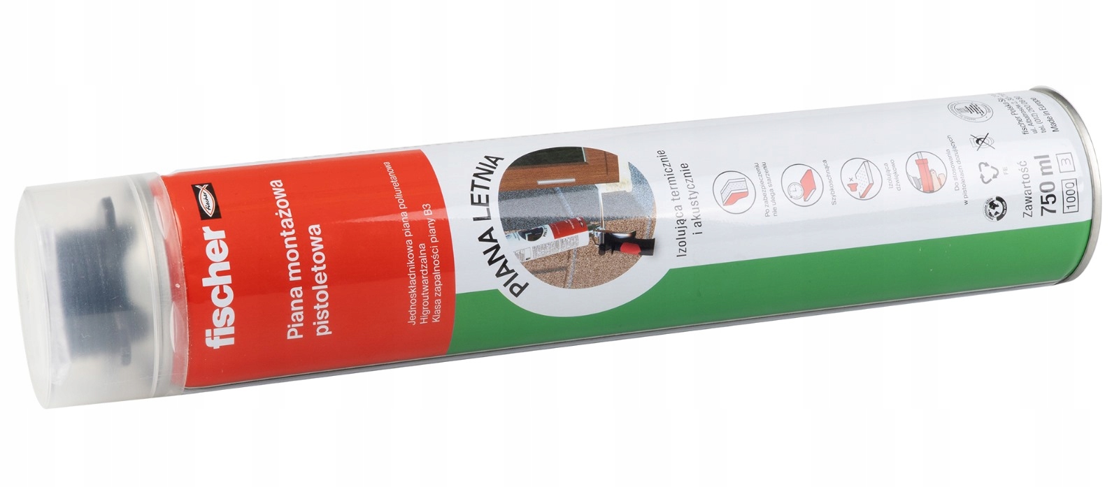 Fischer PIANA PIANKA MONTAŻOWA NISKOPRĘŻNA x12 Pojemność 750 ml