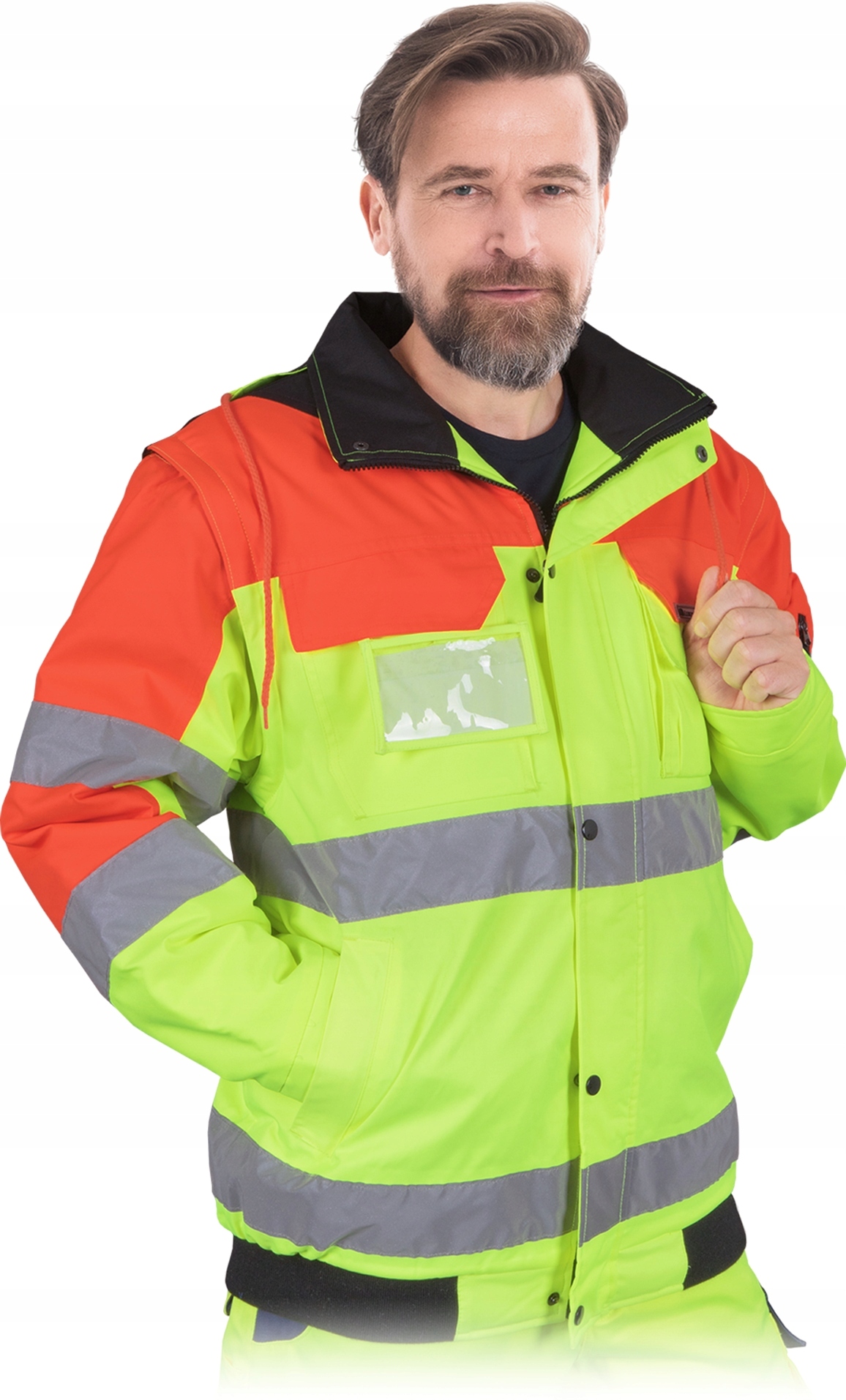 Zateplená Zimní Výstražná Bunda Lh Strada XXL