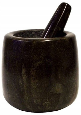 

Moździerz granitowy z tłuczkiem 11cm- wysoki 12cm