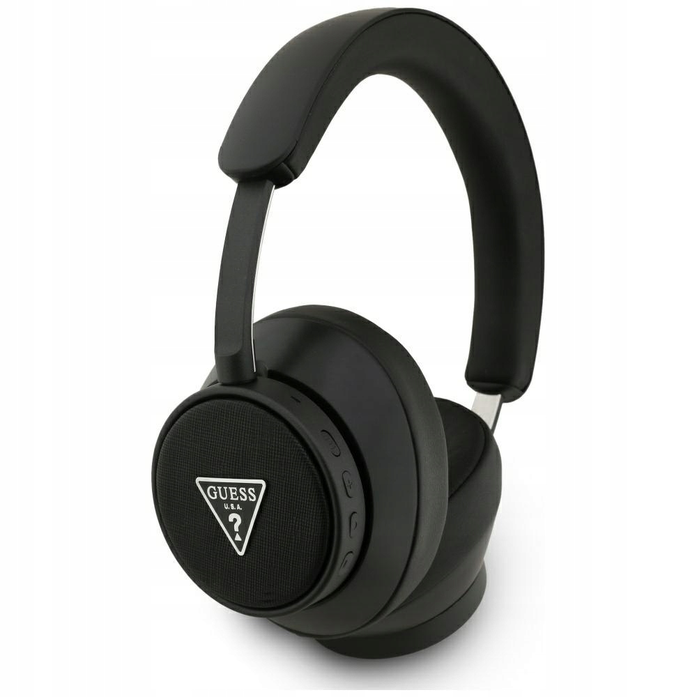 Sluchátka do uší Guess Bluetooth Enc Saffiano Triangle Logo černá